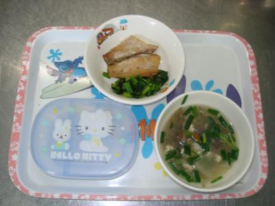魚の塩焼き☆ゴマ和え☆けんちん汁