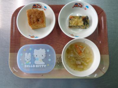 簡単キッシュ☆野菜スープ★ふくれ菓子