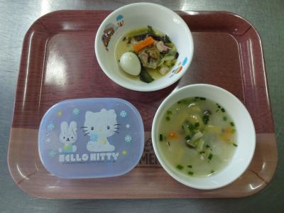 八宝菜☆味噌汁