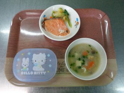 魚の塩焼き☆蒸し野菜☆豚
