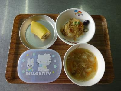 じゃこじゃが☆野菜スープ☆果物