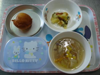 魚のポテト焼き☆春雨スープ★豆腐ドーナツ