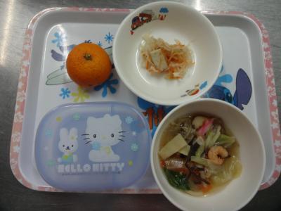 ちゃんぽん☆なます☆みかん