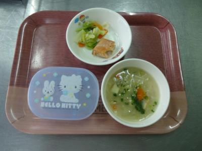 魚の塩焼き☆蒸し野菜☆味噌汁