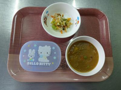 手作りカレー☆酢の物