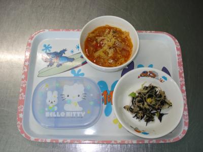 ミネストローネ☆ひじきサラダ