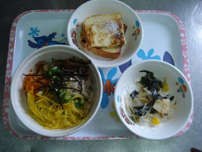 鶏飯☆春雨の酢の物★フレンチトースト