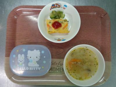 ポテトオムレツ☆野菜スープ