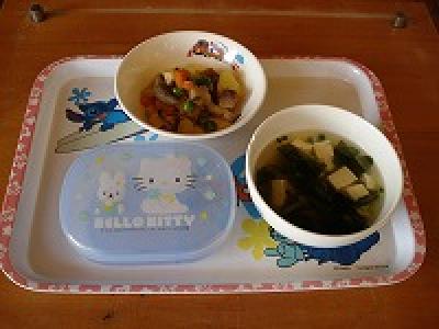 切干大根の煮物・味噌汁