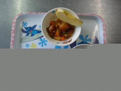 酢豚☆果物☆すまし汁