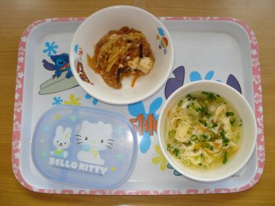 ☆麻婆豆腐　☆かき玉汁　