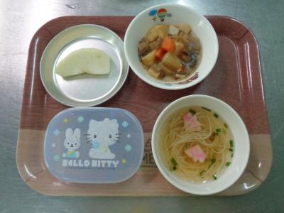 くずかけうま煮☆そうめん汁☆果物