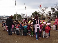 全園児で串木野神社へ初詣に出かけました